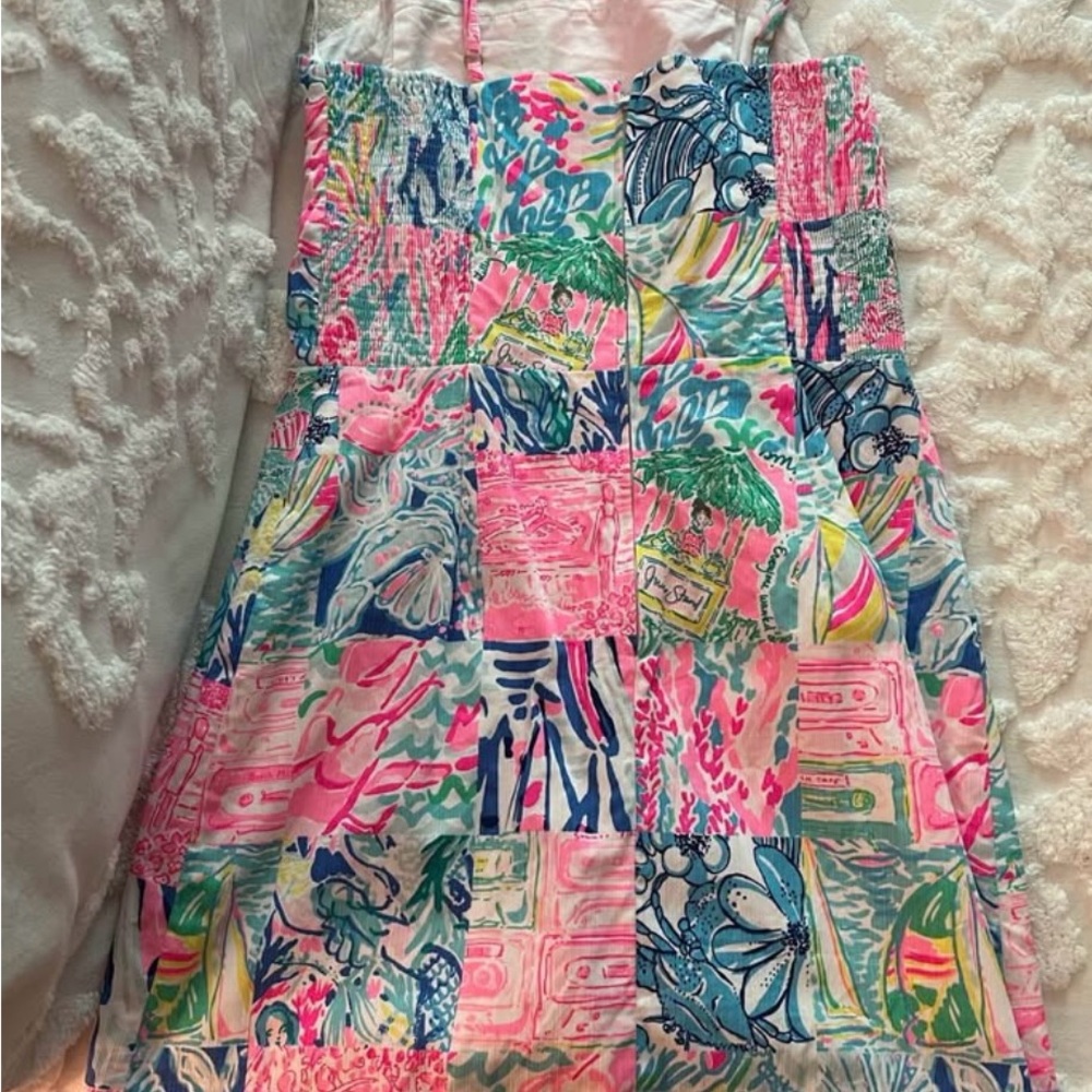 Lilly Pulitzer Pink and Blue Floral Dress
